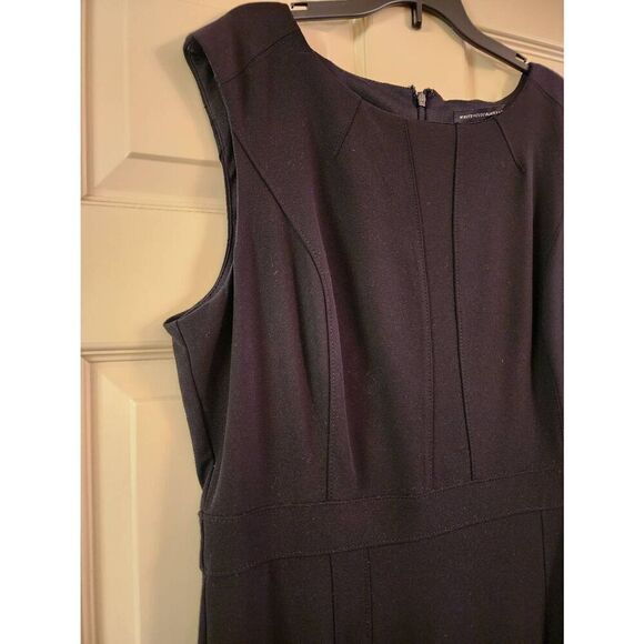 White House Black Market Sleeveless Bateau-Neck Sheath Dress size 14 - Picture 4 of 9